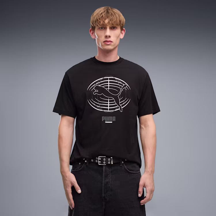 693945-01 PUMATECH Relaxed Graphic Tee PUMA TECH Relaxed Graphic Tee - Image 1